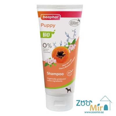 Beaphar Puppy Bio Shampoo, био шампунь с экстрактами папаи и цветками вишни, для щенков, 200 мл