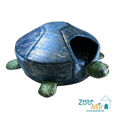 Zoomir, модель "Черепаха" для мелких пород собак и кошек, 55х55х30 см (цвет: синий)