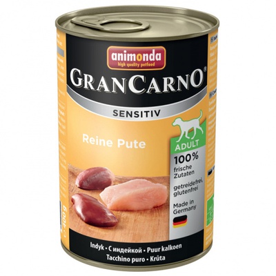 Gran Carno Adult Sensitiv, влажный корм для собак  c индейкой, 400 гр.