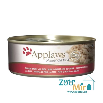 Applaws Natural Cat Food, консервы для кошек со вкусом куриной грудки и утки, 156 гр