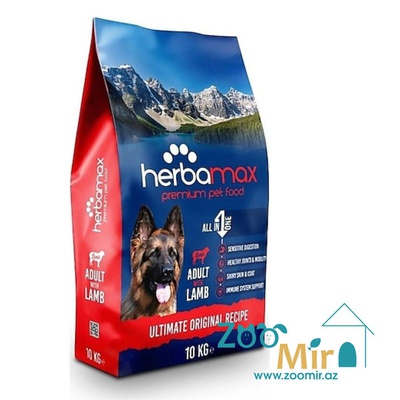 Herbamax Adult Dog Lamb, сухой корм для взрослых собак всех пород с ягненком, 10 кг (цена за 1 мешок)