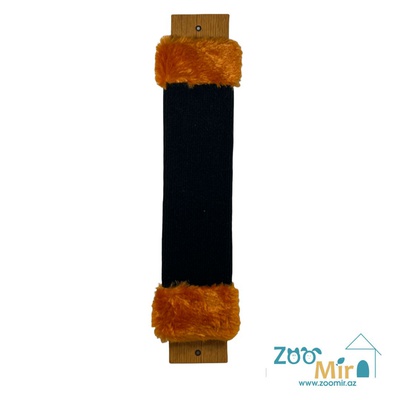 Zoomir "Black-Red", настенная ковровая когтеточка, для котят и кошек, 60х11х2.5 см