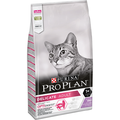 Purina Pro Plan для кошек с чувствительным пищеварением с индейкой, 10 кг