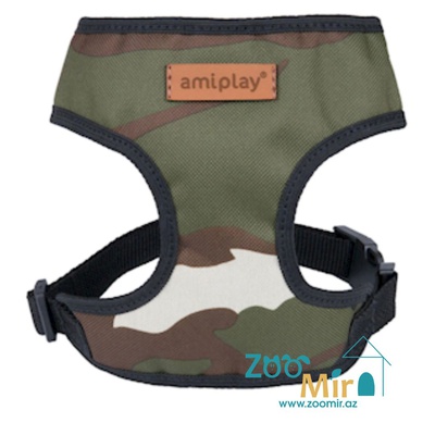 Amiplay Harness Scout Camo, шлейка для собак малых пород, размер: S, 28х33-48 см (цвет: камуфляж)
