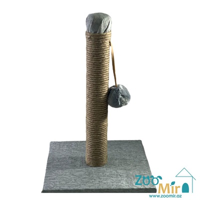 Zoomir, когтеточка с квадратным основанием, для котят и кошек, 42х30х30 см (размер S)(цвет: серый мрамор)