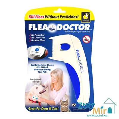 Flea Doctor, гребень от блох с электронным зарядом, 16х8 см