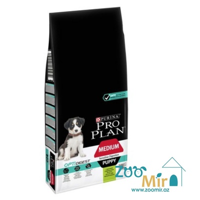 Purina Pro Plan, сухой корм для щенков средних пород с ягненком, 12 кг (цена за 1 мешок)