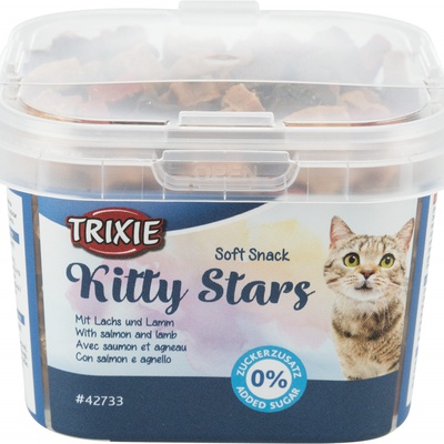 Trixie "Soft Snack Kitty Stars" мягкие звездочки для кошек с лососем и ягненком, 140 гр