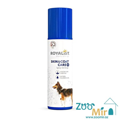 Royalist Spray for Dogs, Skin and Coat Care, спрей для здоровой кожи и блестящий шерсти на основе натурального пальмарозного масла, 200 мл