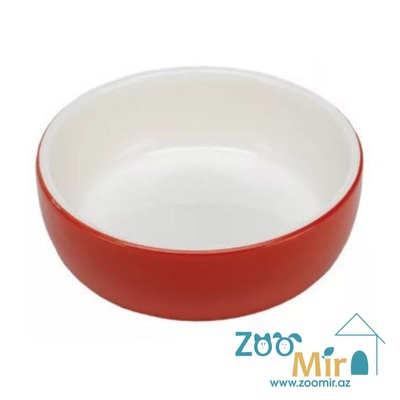 Ferplast Marte, керамическая миска для мелких пород собак и кошек, 0,35 л (красный)