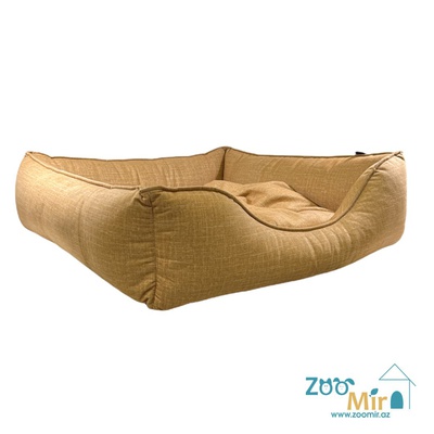 Zoomir, "Dark Yellow" лежак для средних пород собак, 80x80x22 см