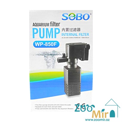 Sobo Aquarium Filter Pump WP-850 F, губчатый фильтр, встроенный погружной насос, для аквариумов