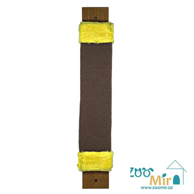 Zoomir "Yellow Brown", настенная ковровая когтеточка, для котят и кошек, 60х11х2.5 см