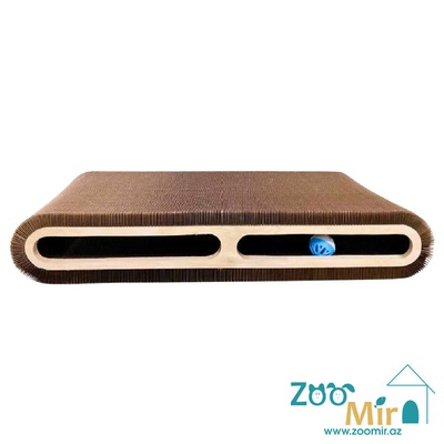 ZooMir, картонная когтеточка-лежанка, для котят и кошек, 59х30х10 см