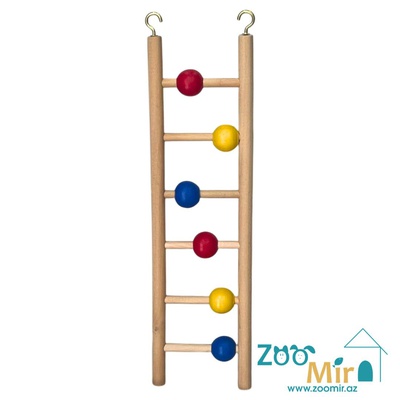 Игрушка для птиц в форме "Лестницы", для волнистых попугаев и средних попугаев, 27 х 7.5 см