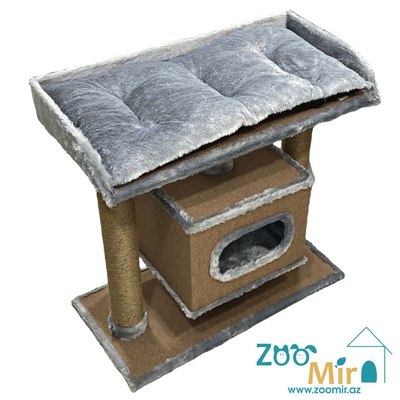 Zoomir "Sweet Home 3", домик когтеточка для котят и кошек, 75х37х73 см