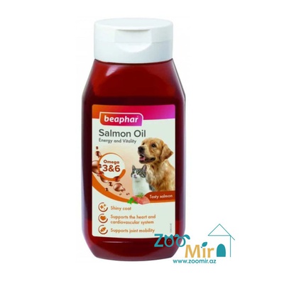 Beaphar Salmon Oil, Лососевое масло для собак и кошек, 430 мл