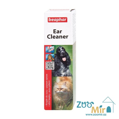 Beaphar Ear Cleaner, капли для чистки ушей собак и кошек, 50 мл