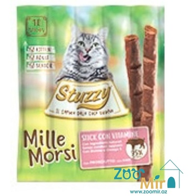 Stuzzy Mille Morsi, лакомство для кошек - мясные палочки с говядиной, 5 гр, (цена за 1 палочку)