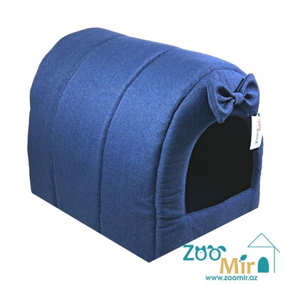 Zoomir “Navy Blue 2” модель "Туннель-Домик" , для мелких пород собак и кошек, 37х34х30 см