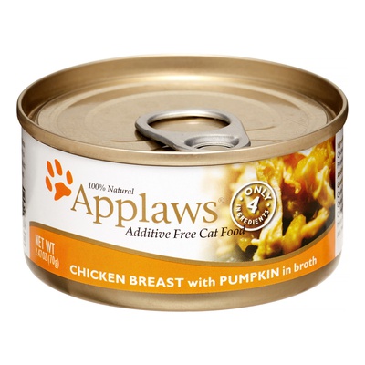 Applaws Natural Cat Food, консервы для кошек со вкусом куриной грудки и тыквы, 70 гр