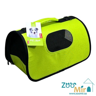Nunbell, сумка-переноска для мелких пород собак и кошек, 36х20х19 см (Размер S цвет: салатовый)