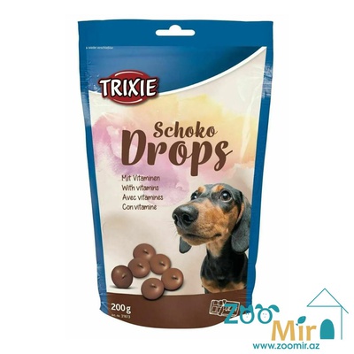 Trixie Schoko Drops, шоколадные дропсы для собак, 200 гр.
