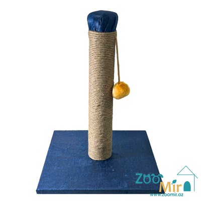 Zoomir, когтеточка с квадратным основанием, для котят и кошек, 40х40х50 см (размер М)(цвет: серый ВВ)
