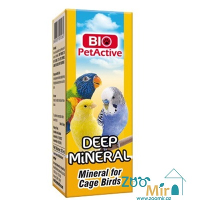 Bio Pet Active Mineral Deep, минеральная добавка для птиц содержащихся в клетке, 30 мл
