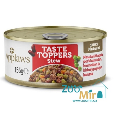 Applaws Taste Toppers, консервы для собак с говядиной, бобами и овощами, 156 гр