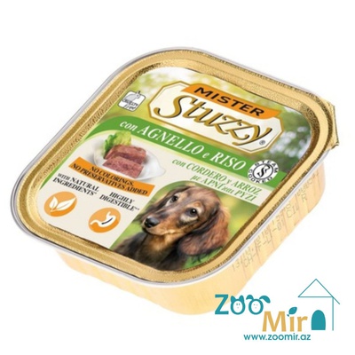 Mister  Stuzzy, консервы для собак с ягненком и рисом, 150 гр
