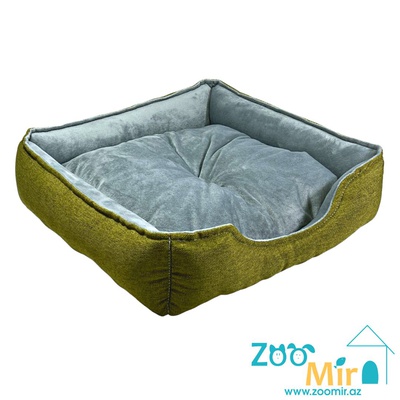 Zoomir, "Khaki with Gray" лежак для мелких пород собак и кошек, 40x40x11 см (размер S)