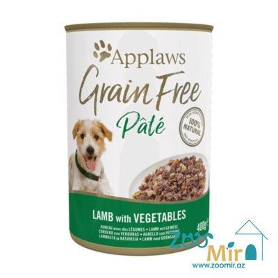 Applaws Grain Free, консервы для собак с ягненком и овощами, 400 гр