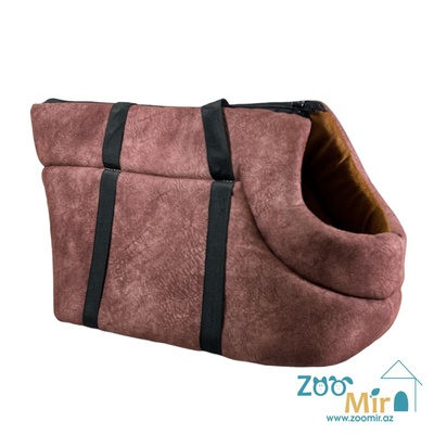 ZooMir, “Dark Brown” сумка-переноска для мелких пород собак и кошек, 40х20х25 см (Размер S)