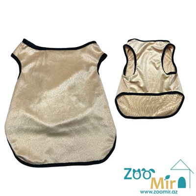 Tu, модель "Mayka", всесезонная одежда для малых пород собак, 5.1 - 6 кг (размер L) (цвет: золотой)