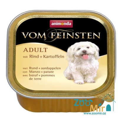 Vom Feinsten, влажный корм для собак с говядиной и картофелем, 150 гр