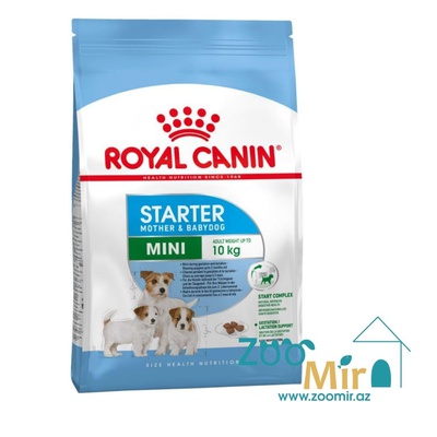 Royal Canin "Mini Starter", cухой корм для щенков (до 2 месяцев) собак миниатюрных пород, 15 кг (цена за 1 мешок)