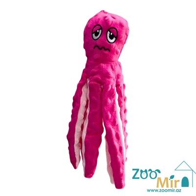 Pet Vogue, плюшевая игрушка в форме "Осьминожка", внутри шуршащая фольга для привлечения внимания, для собак и кошек, 35 см (цена за 1 игрушку)(цвет: розовый)