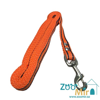 ZooMir, брезентовый поводок для собак средних пород, 3 м х 20 мм (цвет: оранжевый)