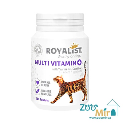 Royalist Multi Vitamin, с содержанием таурина и L-карнитина, для котят и кошек, 150 таб