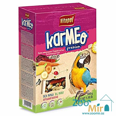 Vitapol Karma, сбалансированная зерновая смесь для ежедневного кормления, корм для крупных попугаев, 900 гр. (цена за 1 коробку)