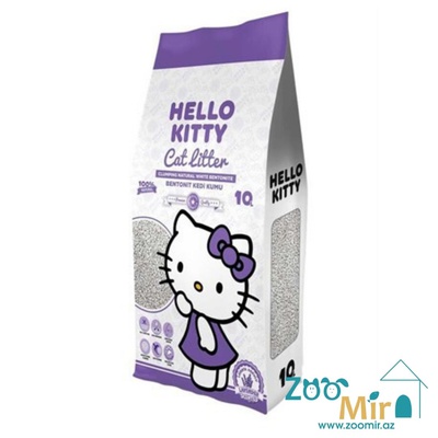 Hello Kitty Cat Litter, натуральный комкующийся наполнитель с ароматом лаванды, для кошек, 10 л