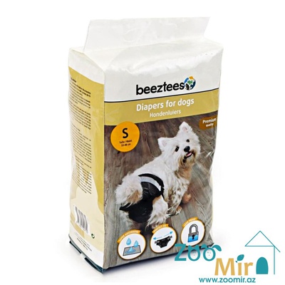 Beeztees, подгузники для собак и кошек, размер S, в упаковку 20 шт (вес 4-7 кг, объем 33-48 см) (цена за упаковку)