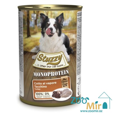 Stuzzy Monoprotein, влажный корм для собак всех пород с индейкой, 400 гр