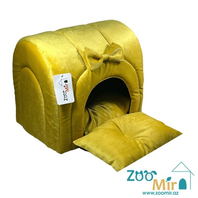 Zoomir “Yellow Bright”, модель "Туннель с боковой дверью" , для мелких пород собак и кошек, 40х30х34 см