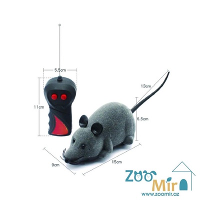KI, игрушка-мышь на пульте для кошек, 15х9 см (выпускается в разных цветах)(цена за 1 игрушку)