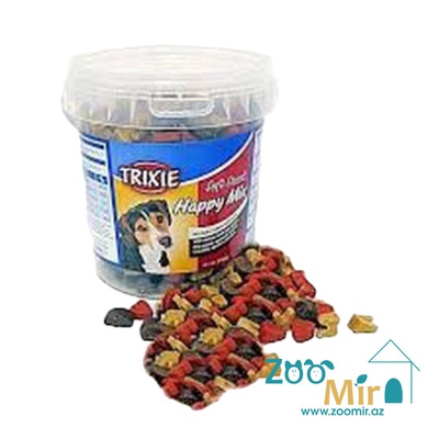 Trixie Happy Mix, смесь лакомств для собак - ягнёнок, лосось, курица, 500 гр (цена за 1 банку)