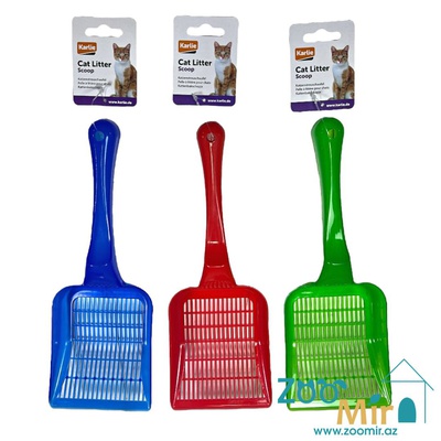 Karlie Cat Litter Scoop, пластиковый совок для лотка,  28x10см (выпускается в разных цветах)(цена за 1 совок)