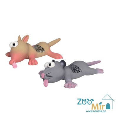 Trixie, игрушка жевательная в форме мыши из латекса для собак, 22 см (выпускается в разных цветах) (цена за 1 игрушку)