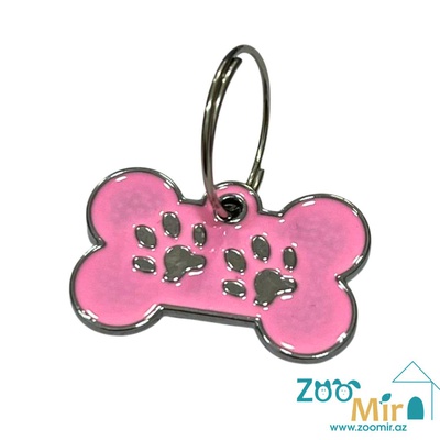 Accsesirjos de Mascotas, кулон в форме косточки для адреса, 3 см (цвет: розовый)